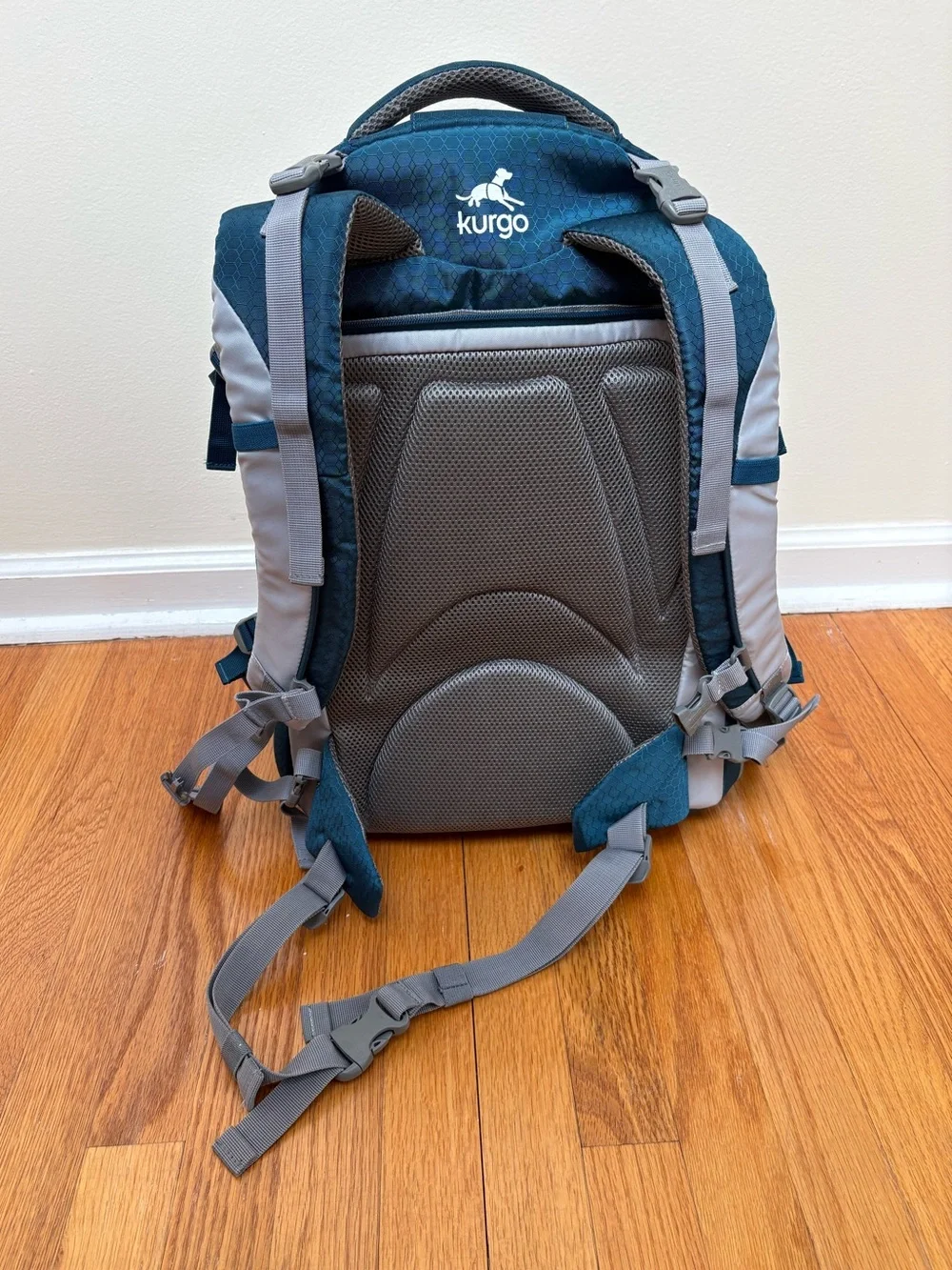 Kurgo G-Train K9 Dog Carrier Backpack Blue Yellow Up to 25 lbs Hiking Travel